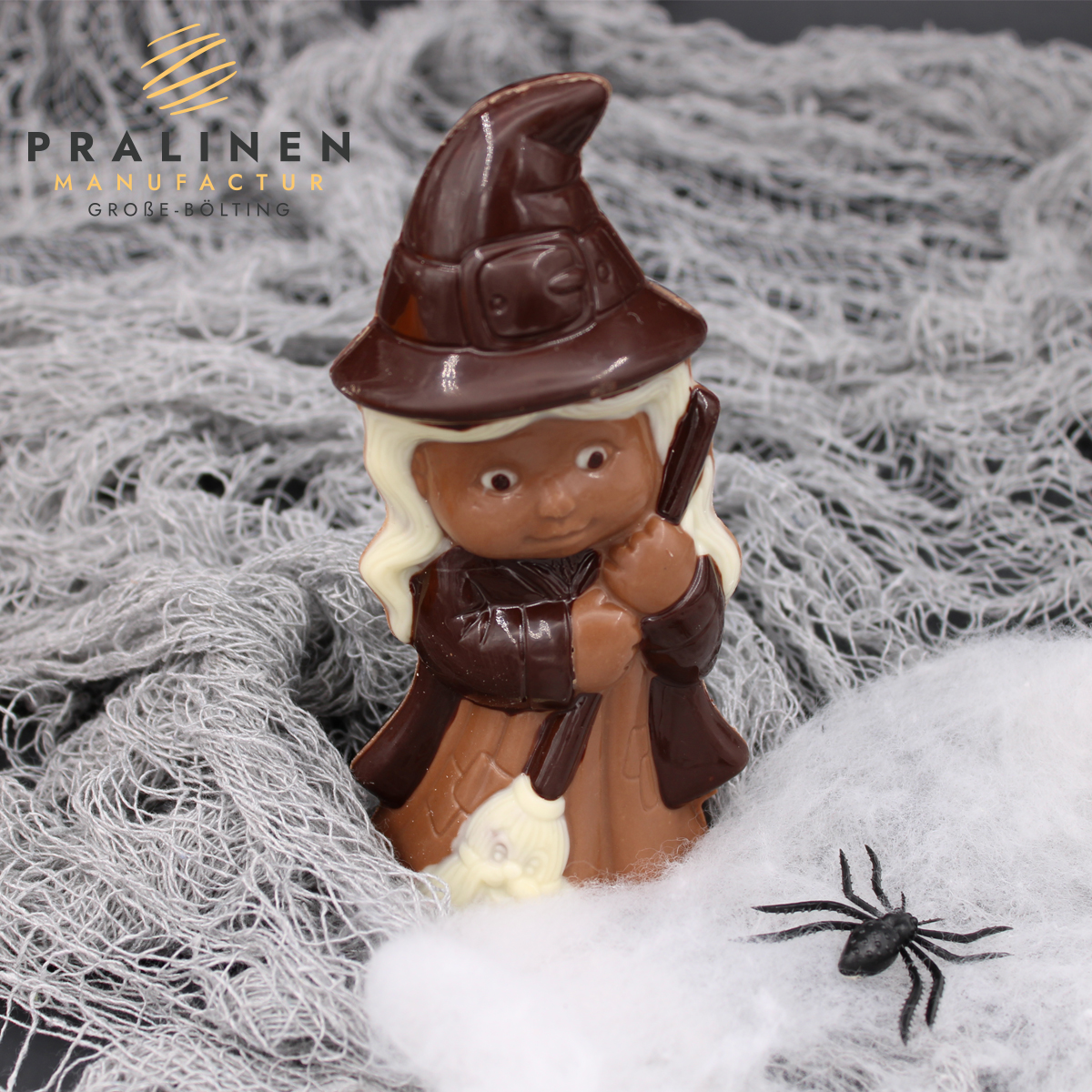 14141_WalliDieHexe-Stimmung Hexe aus Schokolade, Schokko Hexe, Hexe Halloween Schokolade, Haloween deko, Schokoladenfigur